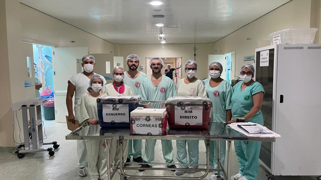 Rins e córneas doados no Hospital de Trauma de Campina Grande tiram quatro pessoas da lista de espera