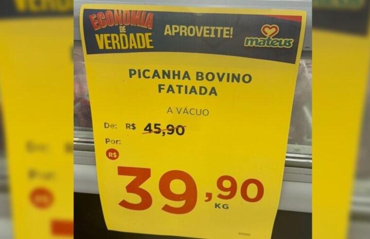 Corra! Supermercado em João Pessoa vende picanha por apenas R$ 39,90 o kg