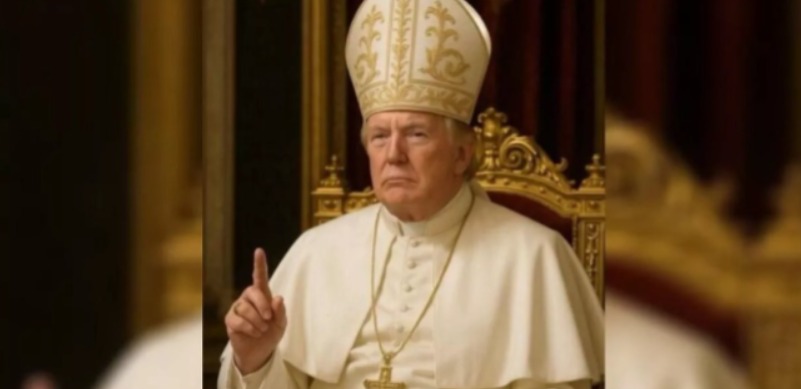 “Vade retro Satanás”: padre Djacy se revolta com postagem de Donald Trump vestido como papa